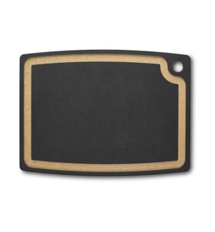 VICTORINOX - Planche à découper Kitchen Rainure à jus, 44.4 cm x 33 cm, Noir