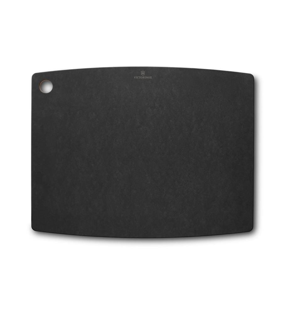 VICTORINOX - Planche à découper Kitchen Rainure à jus, 49.5 cm x 38.1 cm, Noir