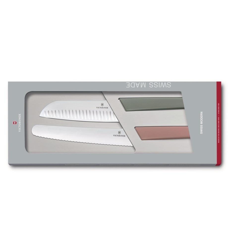 VICTORINOX - Küchenmesser Swiss Modern Grün/Rosa