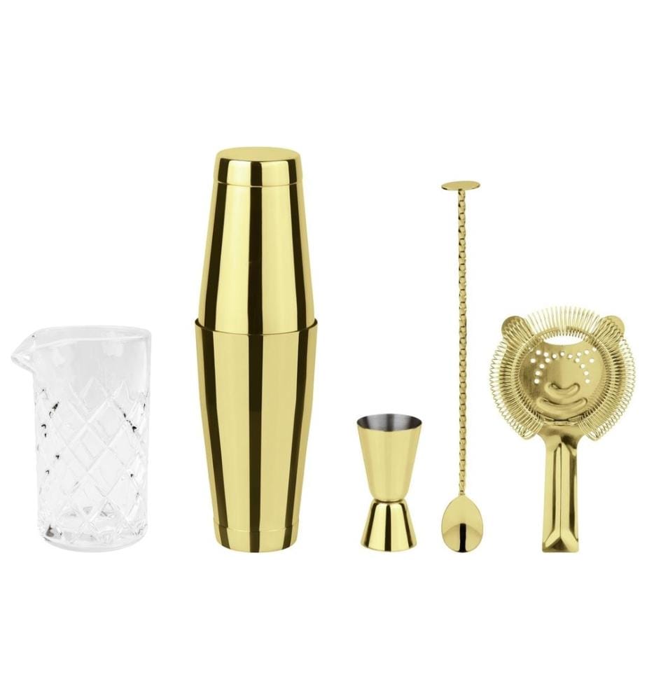 PADERNO - Drink Mixer Set Crystal 0.79 l, Gold/Weiss