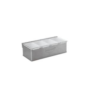 PADERNO - Distributeur à épices 32 cm x 16 cm acier inoxydable