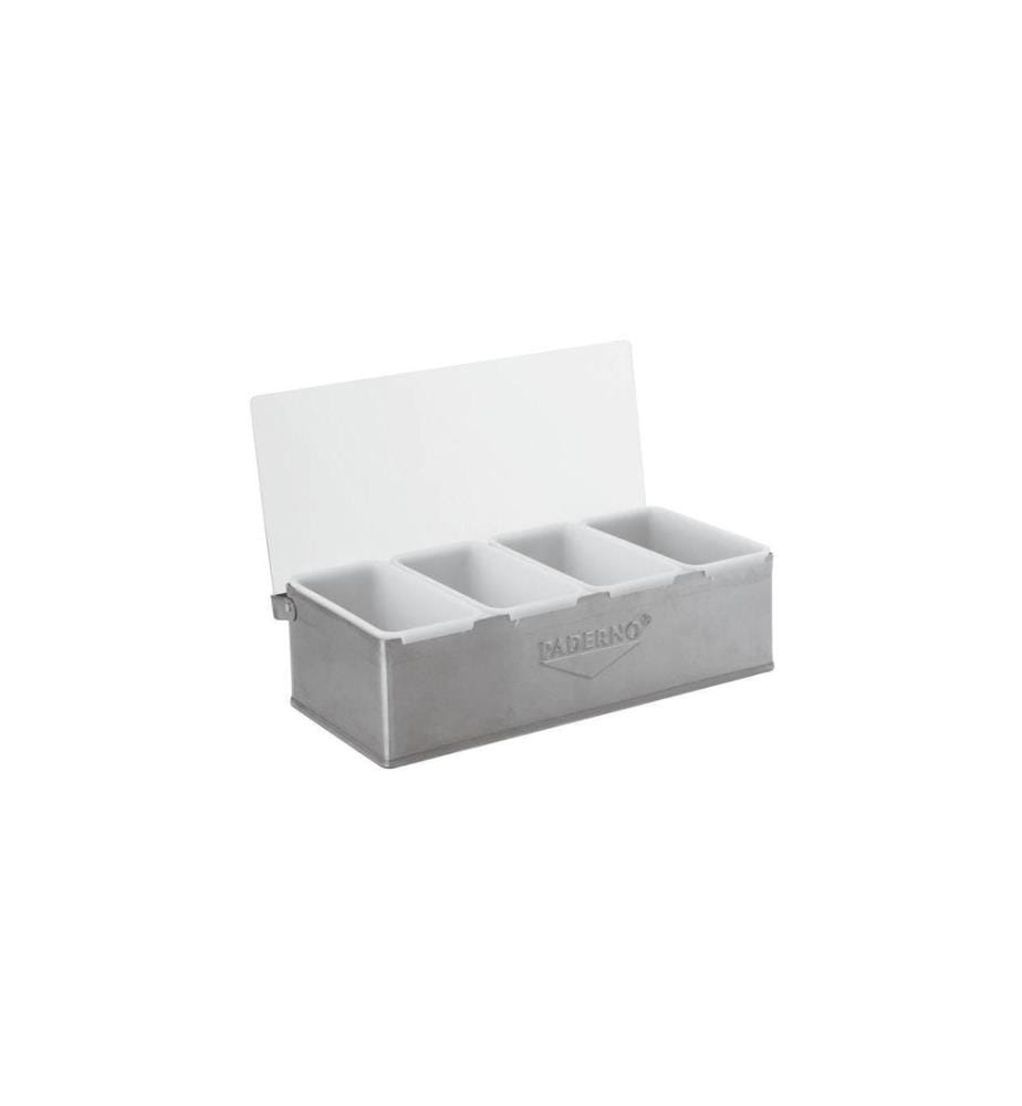 PADERNO - Distributeur à épices 32 cm x 16 cm acier inoxydable