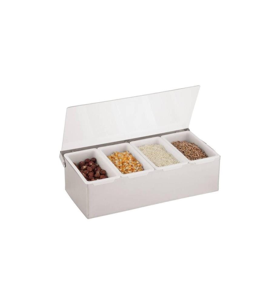 PADERNO - Distributeur à épices 32 cm x 16 cm acier inoxydable