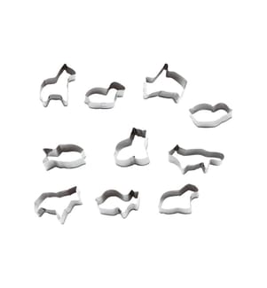 PADERNO - Guetzli-Ausstecher-Set 2 cm x 10 cm 10 Stück, Tiere