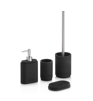 Badezimmer-Set 4-teilig Paraa - Schwarz