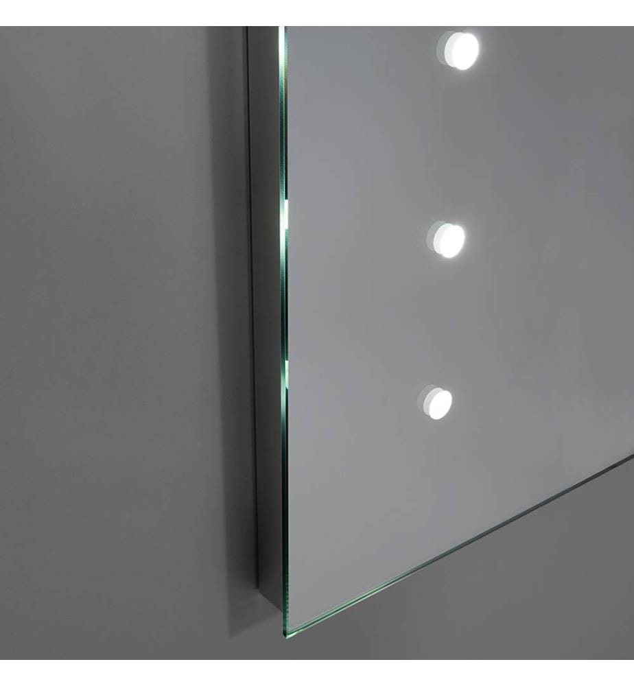 Specchio con LED Ellen - Argento