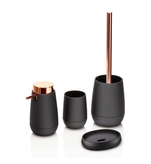 Badezimmer-Set Vogue - Schwarz und Roségold