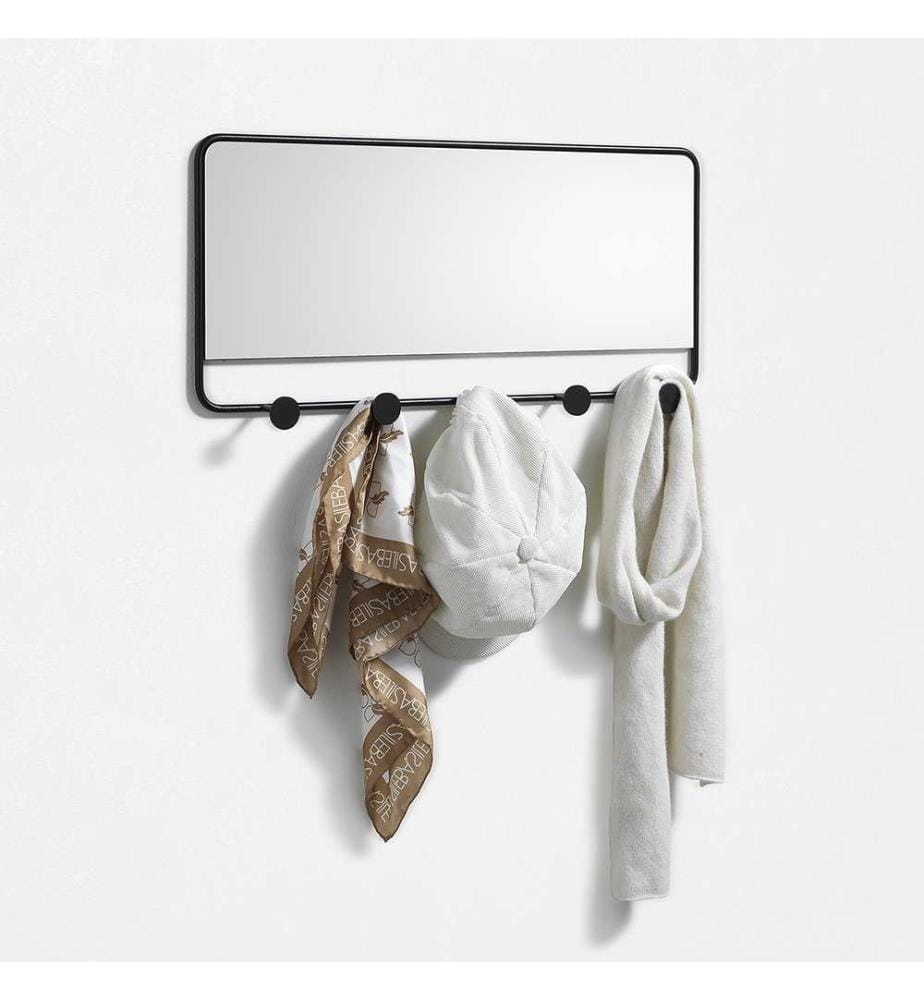 Appendiabiti con specchio Jiin - Bianco