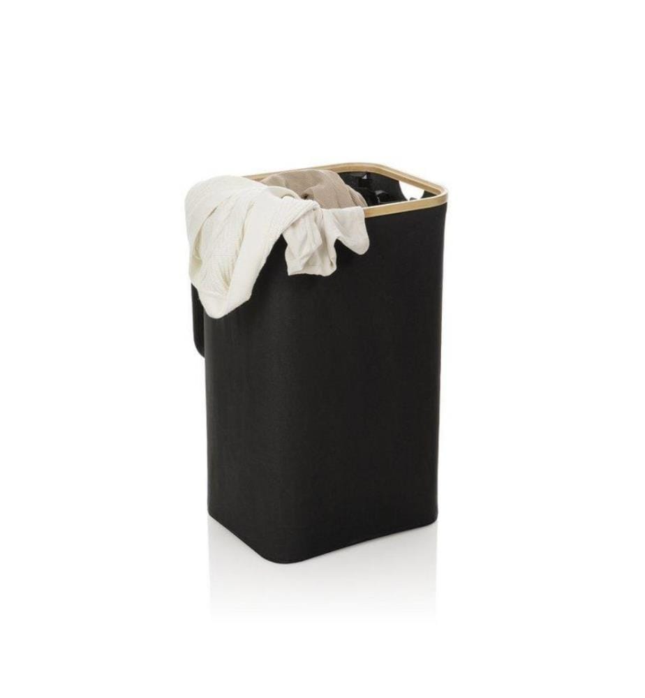 Krib Cesto portabiancheria 40,5 x 33 x 65 cm - Nero