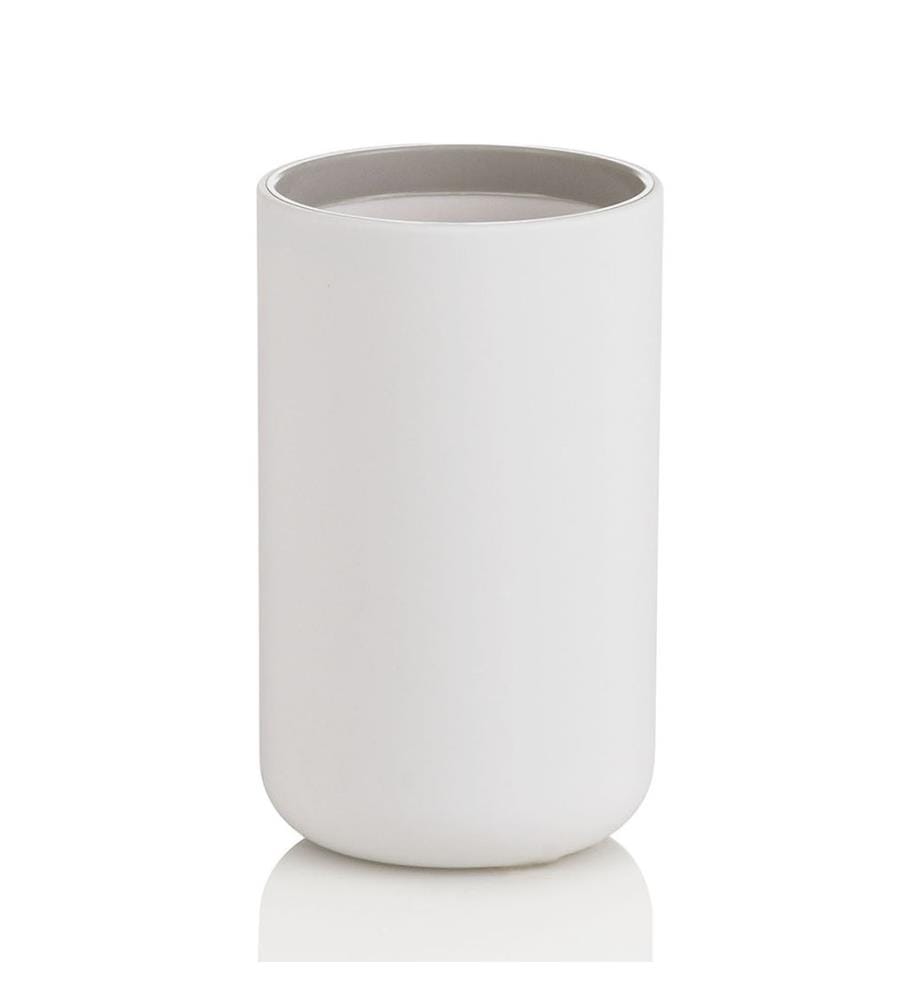 Set 4-teiliges Badezimmer-Set FOREST weiss