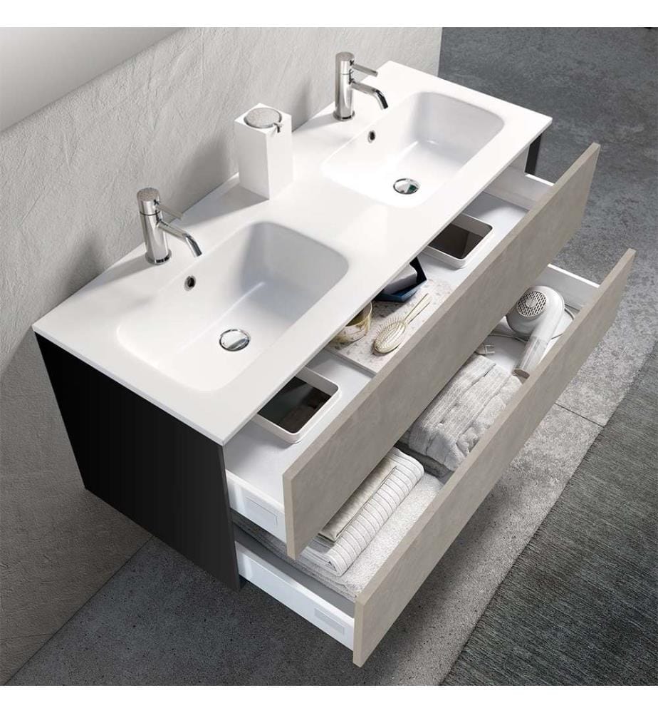 Ago havanna stein, 5-teilige Doppel-Toilettengarnitur
