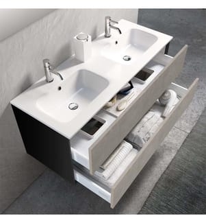 Ago havanna stein, 5-teilige Doppel-Toilettengarnitur