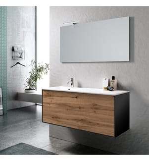 Waschtisch-Set SX Waschbecken 4 Stück AGO Eiche