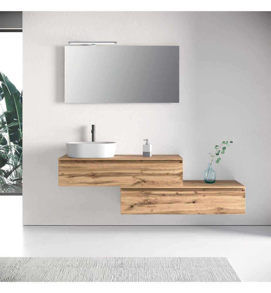 Set da bagno 5 pezzi Yoka Miele - Rovere