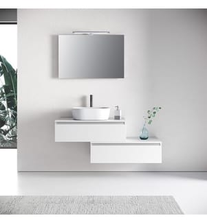 Badezimmerset 5 Teile Yoka - Weiss