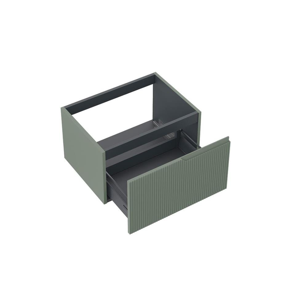 Wandsockel 1 Schublade Zip - Grün