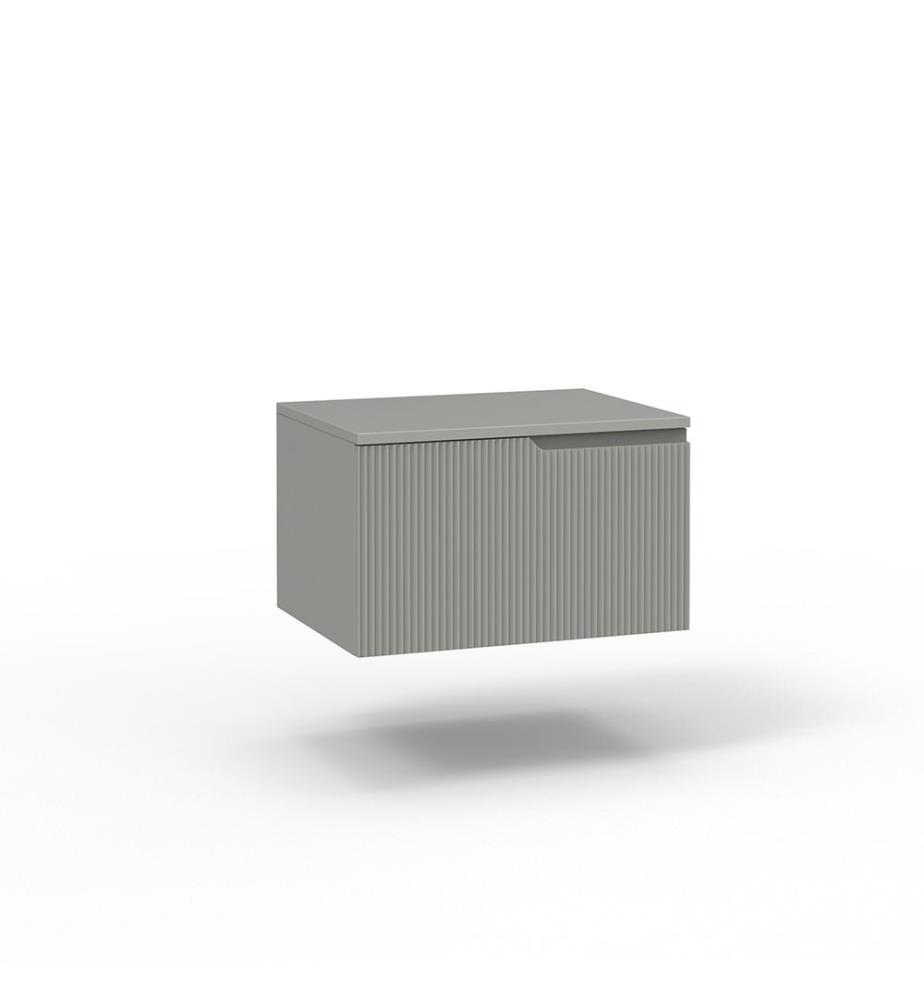 Wandsockel mit 1 Schublade oben - Grau