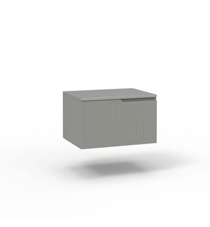 Wandsockel mit 1 Schublade oben - Grau