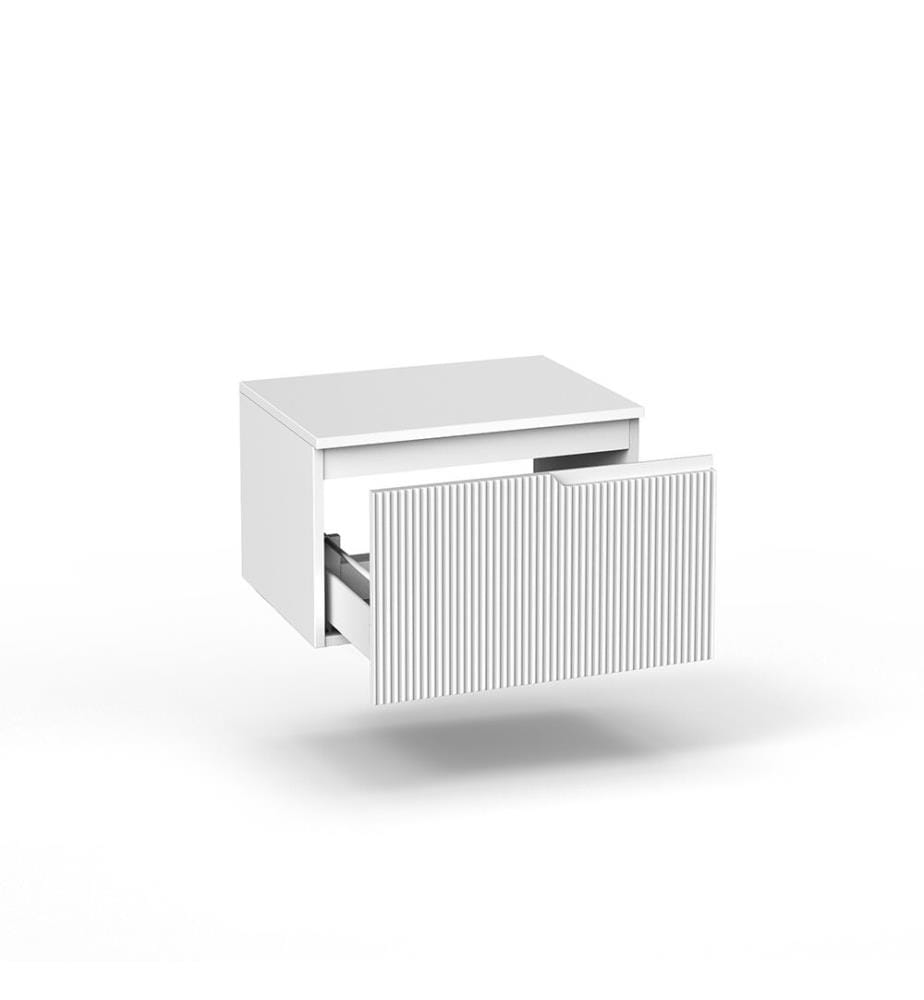 Base a muro con top 1 cassetto Zip - Bianco