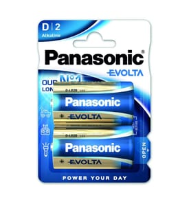 Piles alcalines Panasonic Evolta 2x LR20 (D)