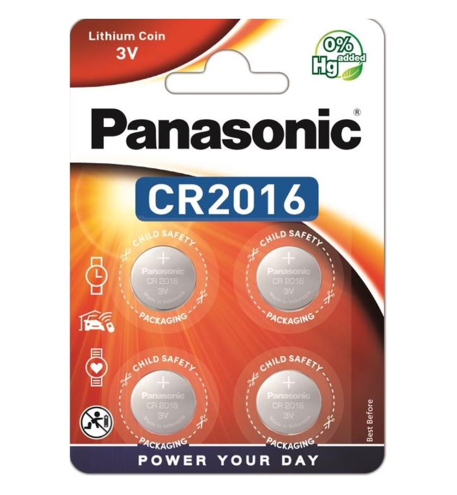 Piles bouton lithium Lithium Power 4x CR2016