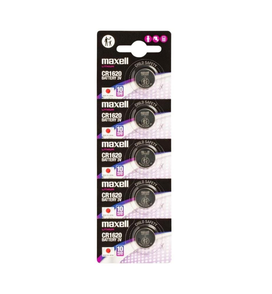 Lithium button cell batteries 5x CR1620