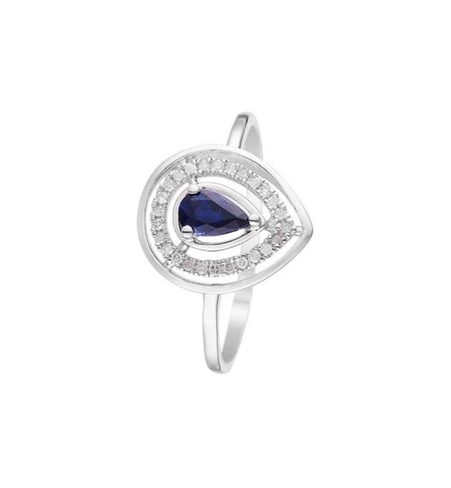Bague Océane - Or Blanc 375/1000