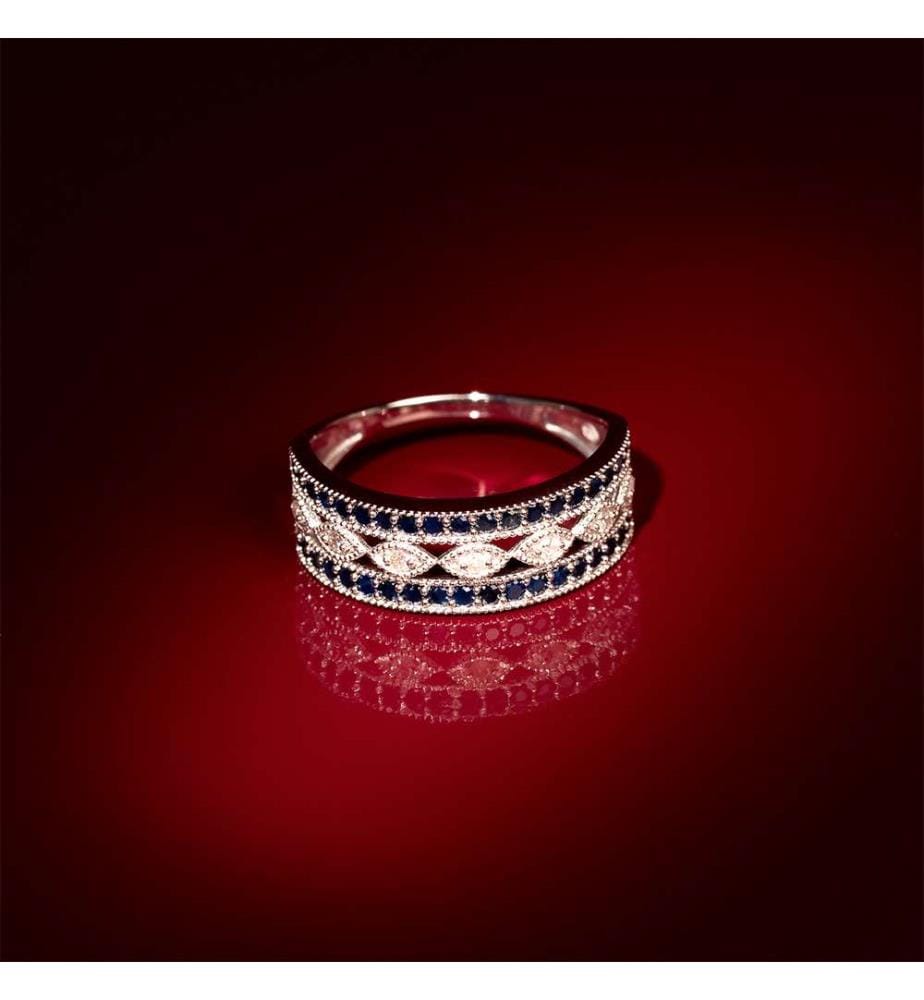 Bague Melisandre - Or Blanc 375/1000