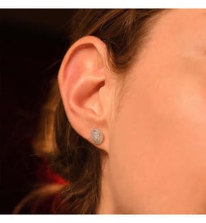 Boucles d'Oreilles Suprême - Or Blanc 375/1000