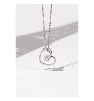 Pendentif My Sweet Love - Or Blanc 375/1000