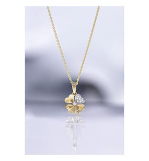 Pendentif Dites-le avec une Fleur - Or Jaune 375/1000