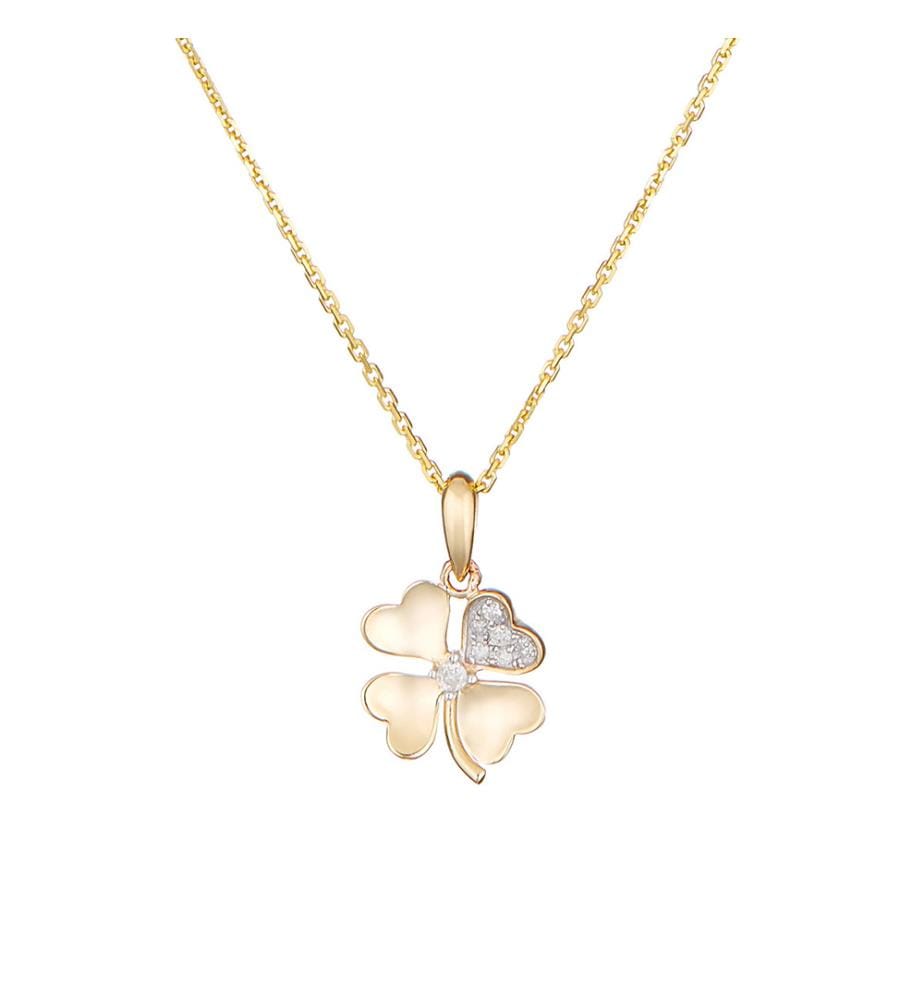 Pendentif Dites-le avec une Fleur - Or Jaune 375/1000