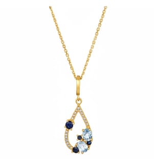 Pendentif "Saphir Elixir" - Or Jaune