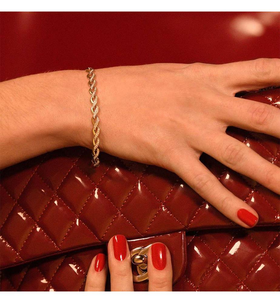 Bracelet Diamants - Or Jaune 375/1000