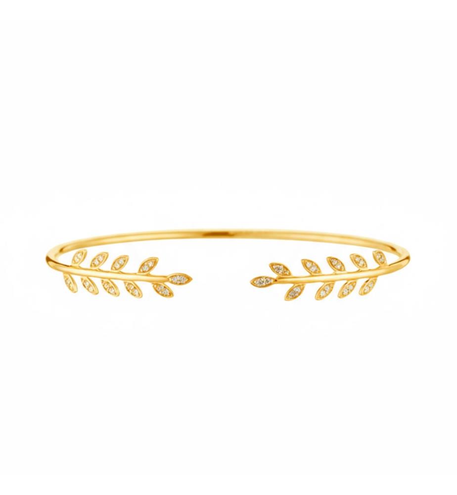 Bracelet "Comme une Feuille" - Or Jaune