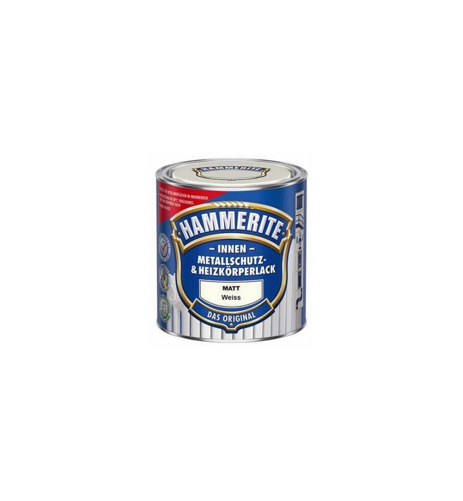 Hammerite - Metallschutz- & Heizkörperlack Seidenmatt, Weiss, 500 ml