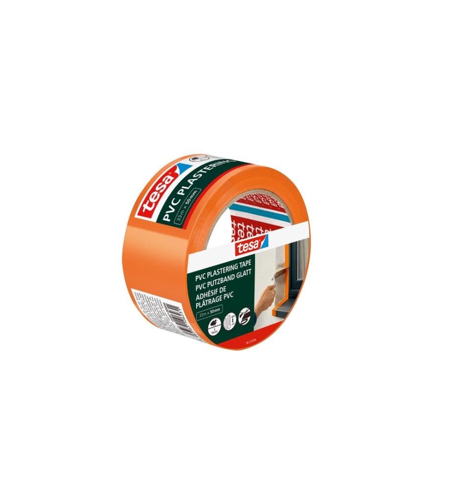 TESA - PE Putzband, Orange, 33 m x 50 mm