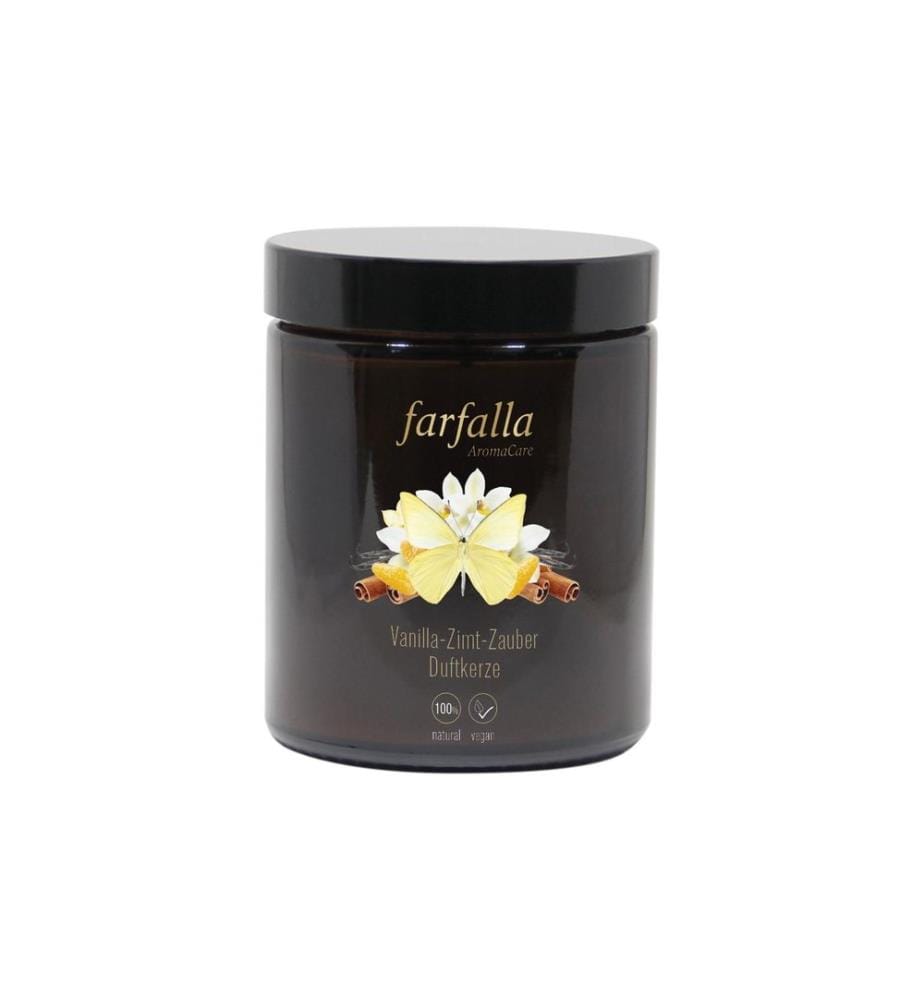 Farfalla - Bougie parfumée Vanille-Cannelle-Magie 160 g