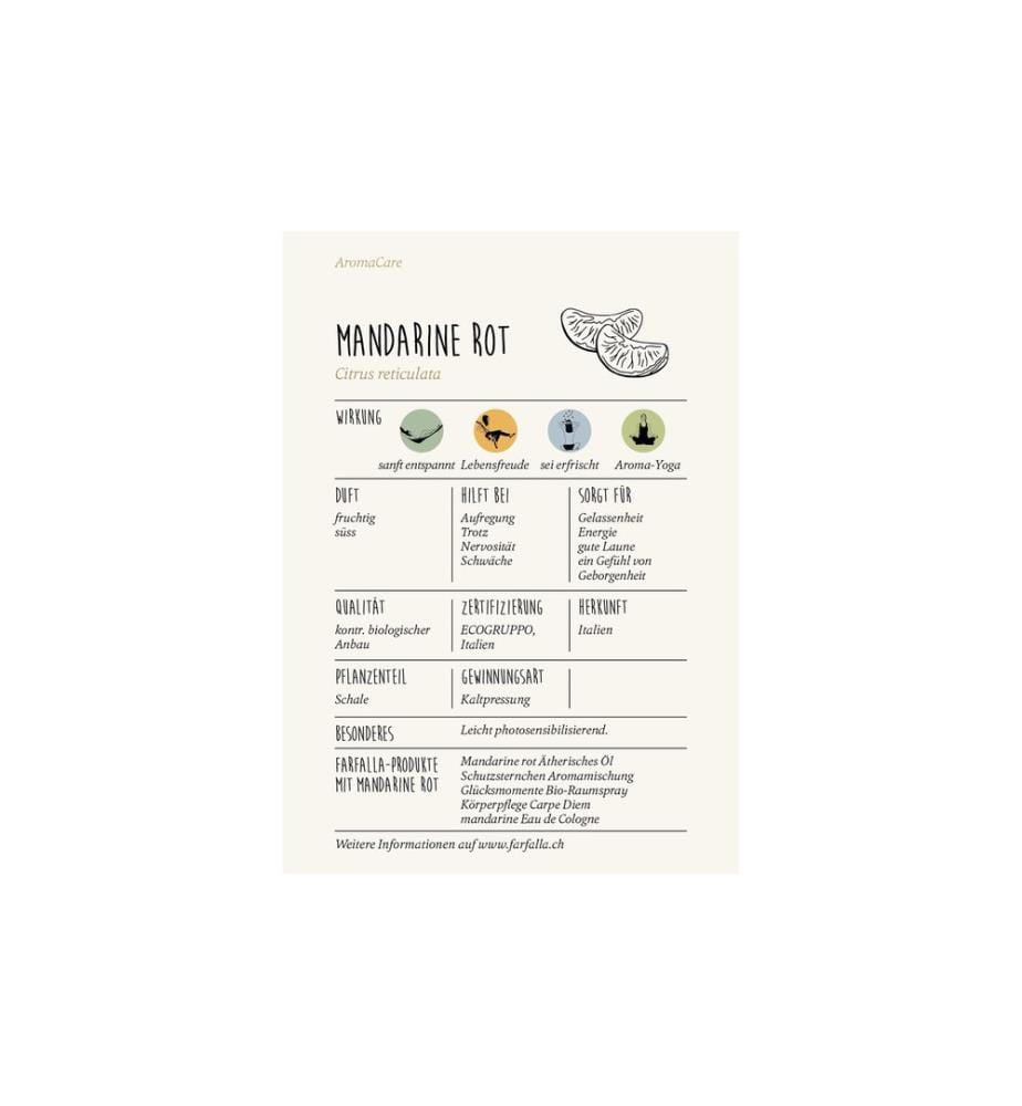 Farfalla - Huile essentielle Rouge mandarine bio 10 ml