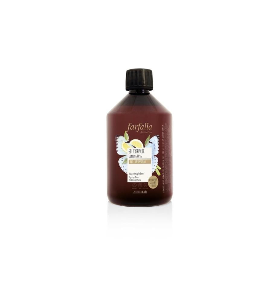 Farfalla - Désodorisant intérieur Sois rafraîchi Lemongrass Recharge de 500 ml