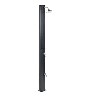 Freistehende solarbetriebene Gartendusche TOPOCALMA Schwarz