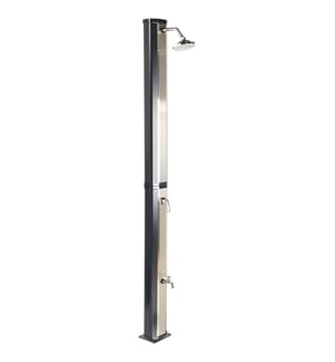 Freistehende solarbetriebene Gartendusche TUXPAM Schwarz
