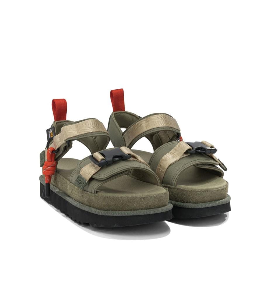 „Goldenstar Wildwood“ Flache Sandalen – Grün