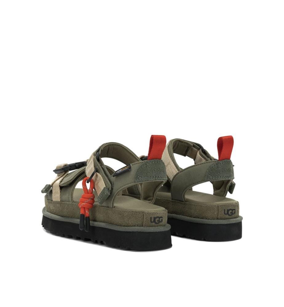 „Goldenstar Wildwood“ Flache Sandalen – Grün
