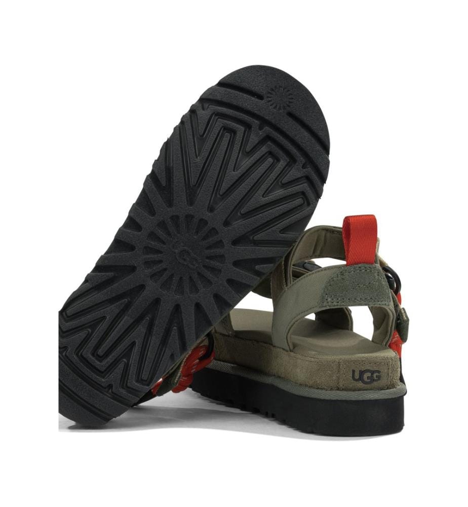 „Goldenstar Wildwood“ Flache Sandalen – Grün