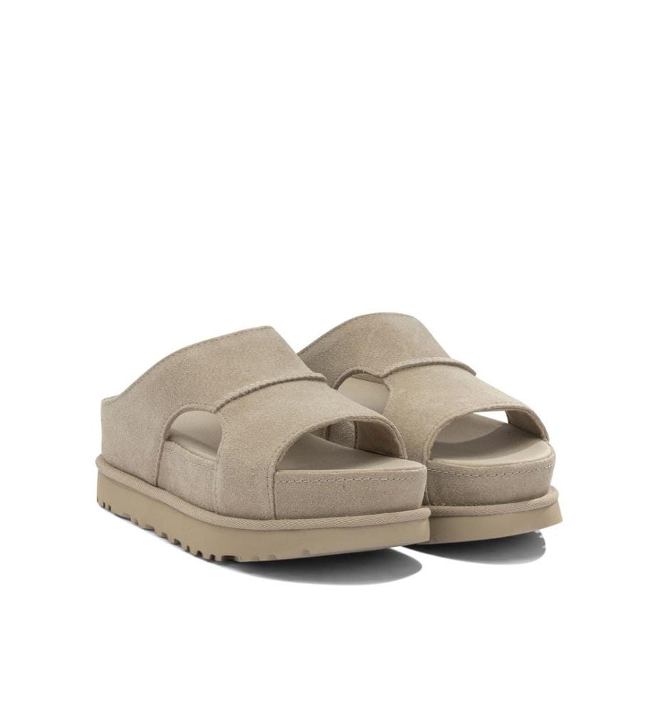 „Goldenstar Hi Cutout“ Pantoletten – Beige