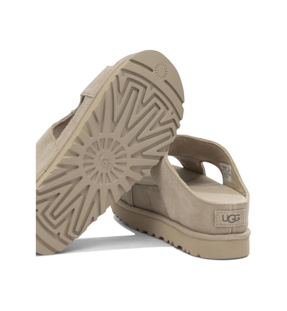 „Goldenstar Hi Cutout“ Pantoletten – Beige