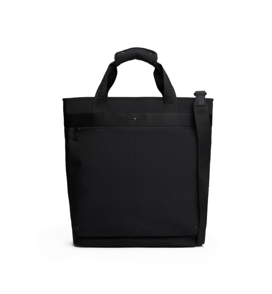 Sac à bandoulière et logo en métal - Noir