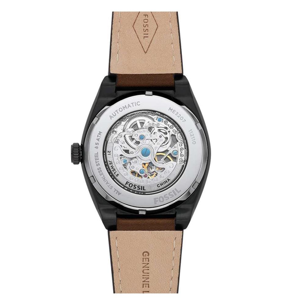 Automatik-Armbanduhr Everett - Schwarz und Braun