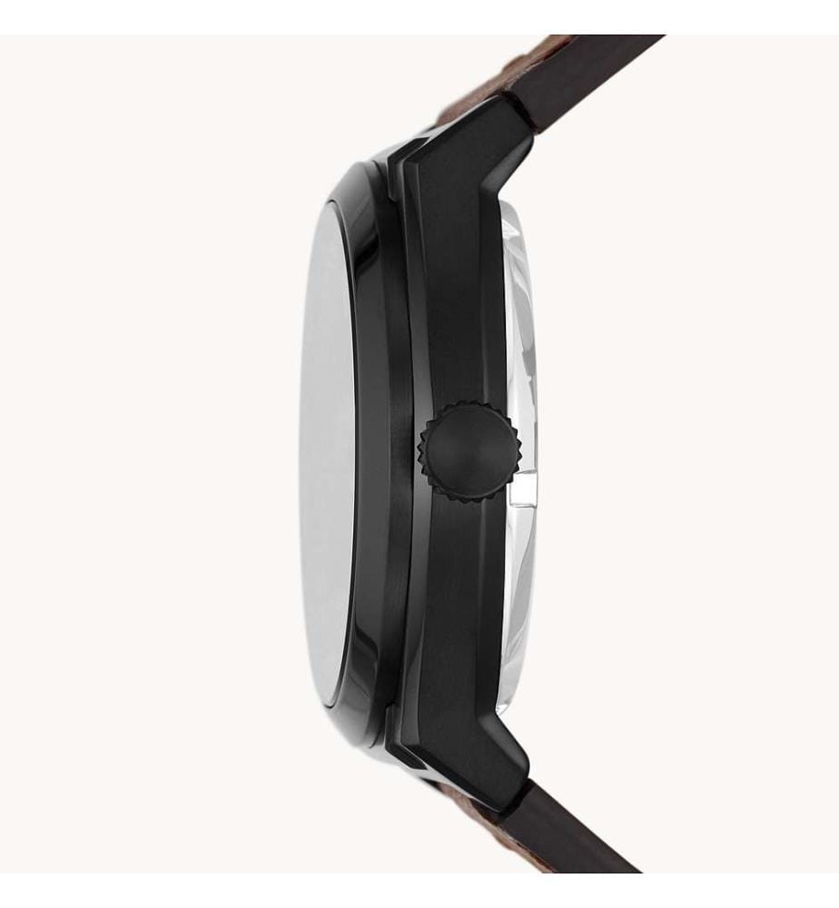 Automatik-Armbanduhr Everett - Schwarz und Braun